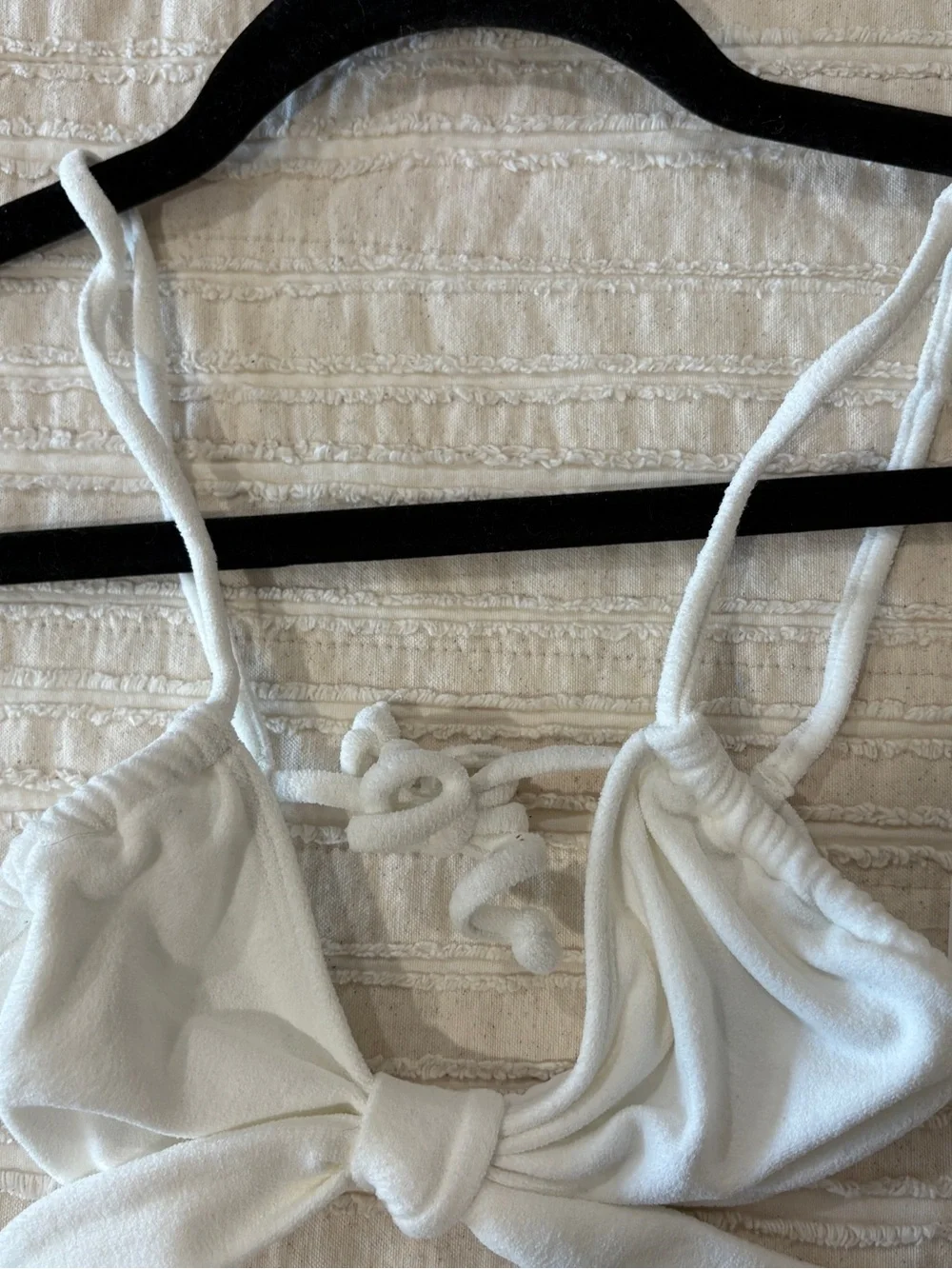 NWT PACSUN White Knotted Bikini Top